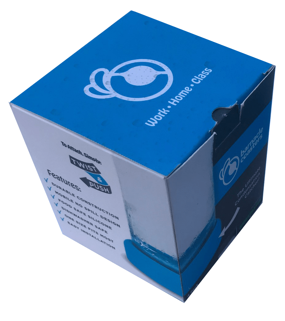 Barnacle Coasters: 4 Pack - Blue
