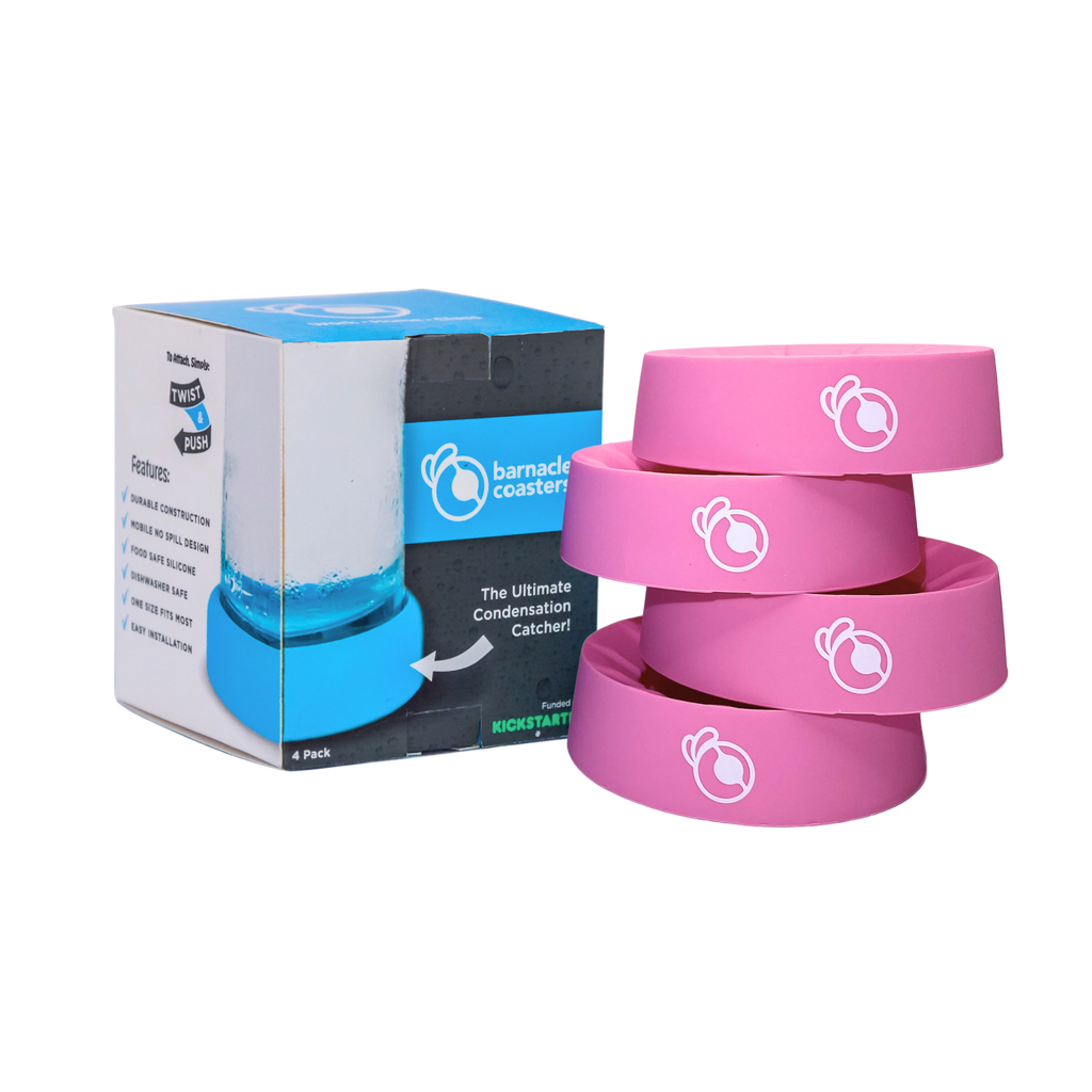 Barnacle Coasters: 4 Pack - Pink