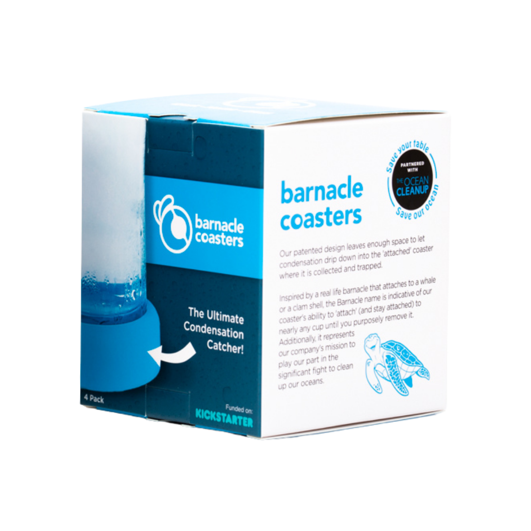 Barnacle Coasters: 4 Pack - Black