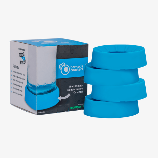 Barnacle Coasters: 4 Pack - Blue (Blank)