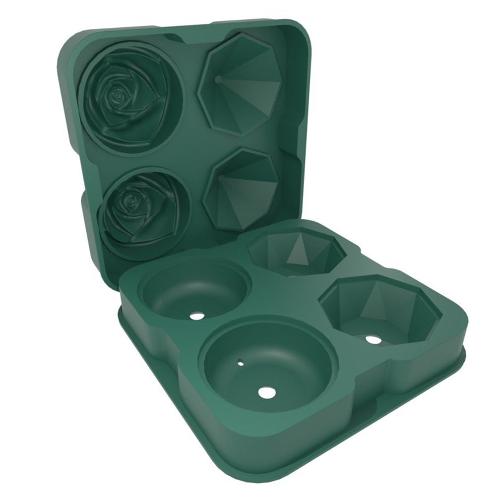 Rose & Diamond Shaped Reusable Ice Maker
