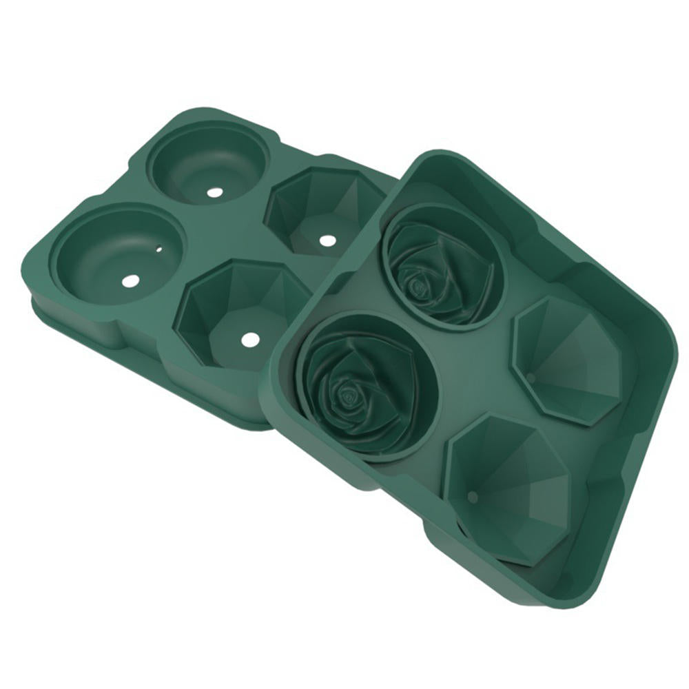 Rose & Diamond Shaped Reusable Ice Maker